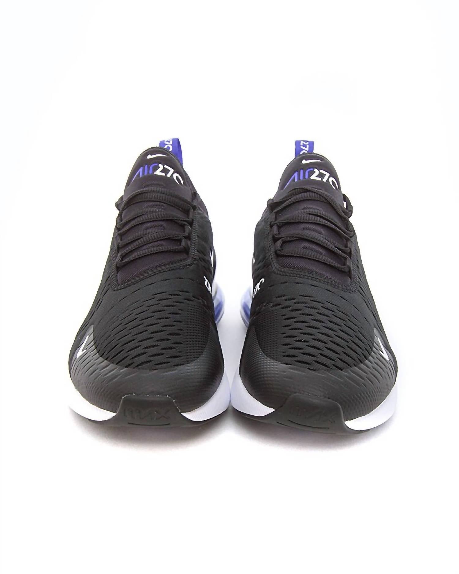 NIKE Men's Air Max 270 Essential Running Shoes in black purple - men's shoe - alternate view