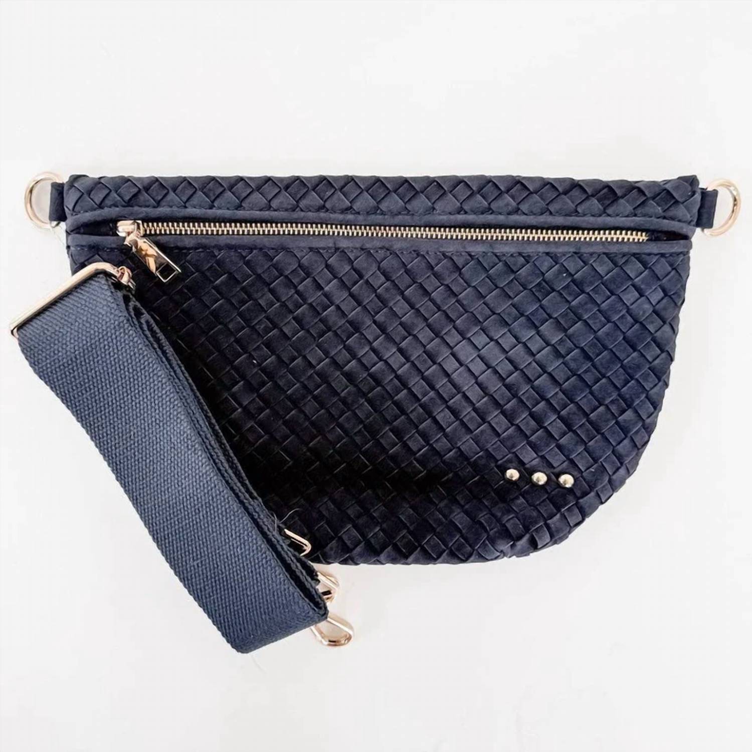 Pretty Simple Women's Westlyn Suede Bum Bag in navy - women's bag