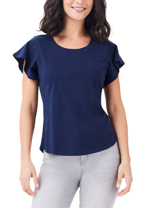 Nic + Zoe - Flutter Short Sleeve Top