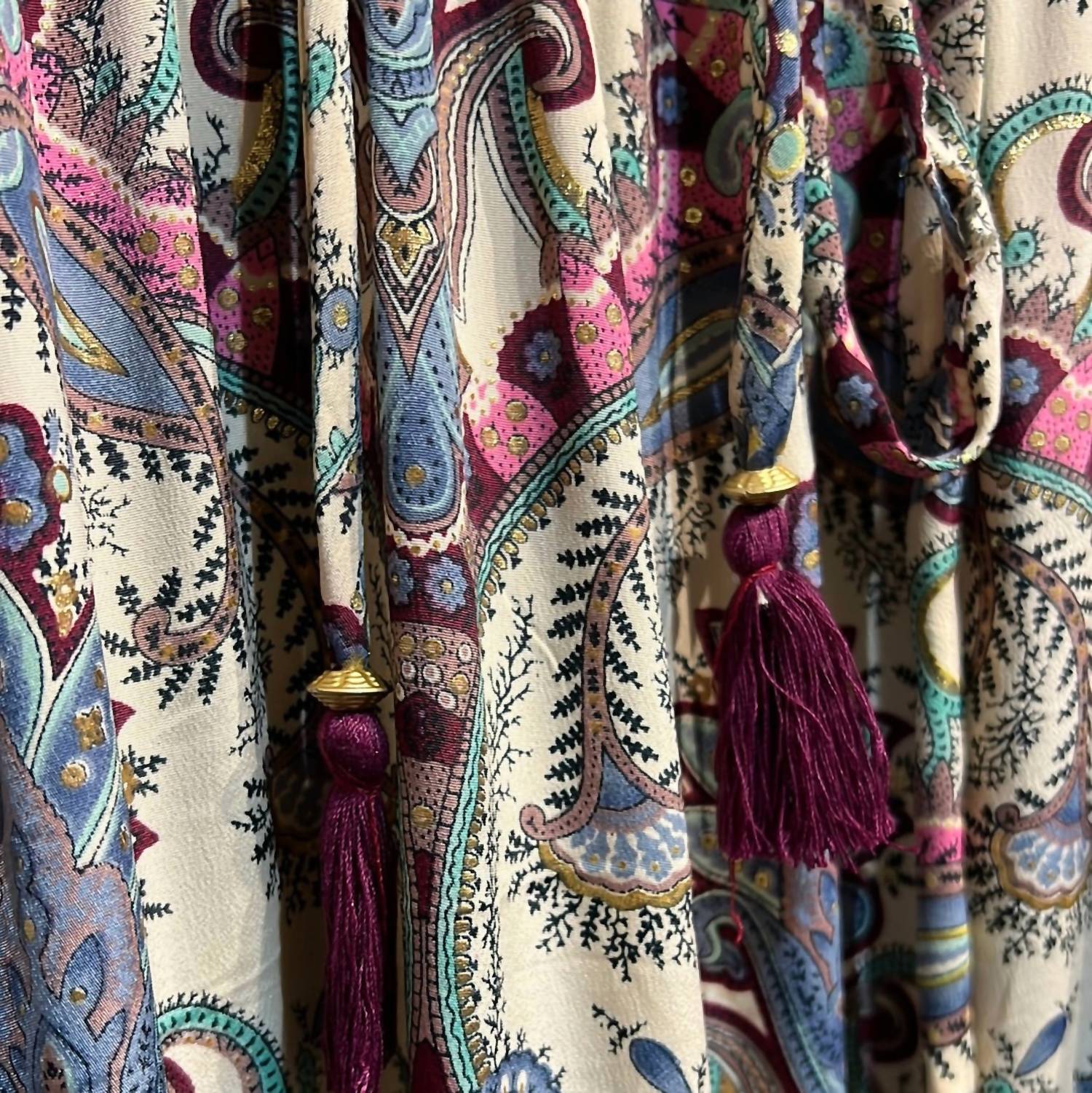 Floral Paisley Boho Chic Maxi Dress