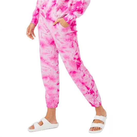 Monrow - CRYSTAL TIE DYE BOYFRIEND SWEATS