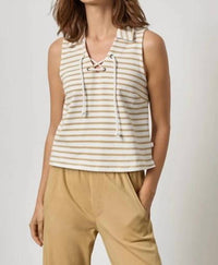 Lilla P - Sleeveless Collared Top