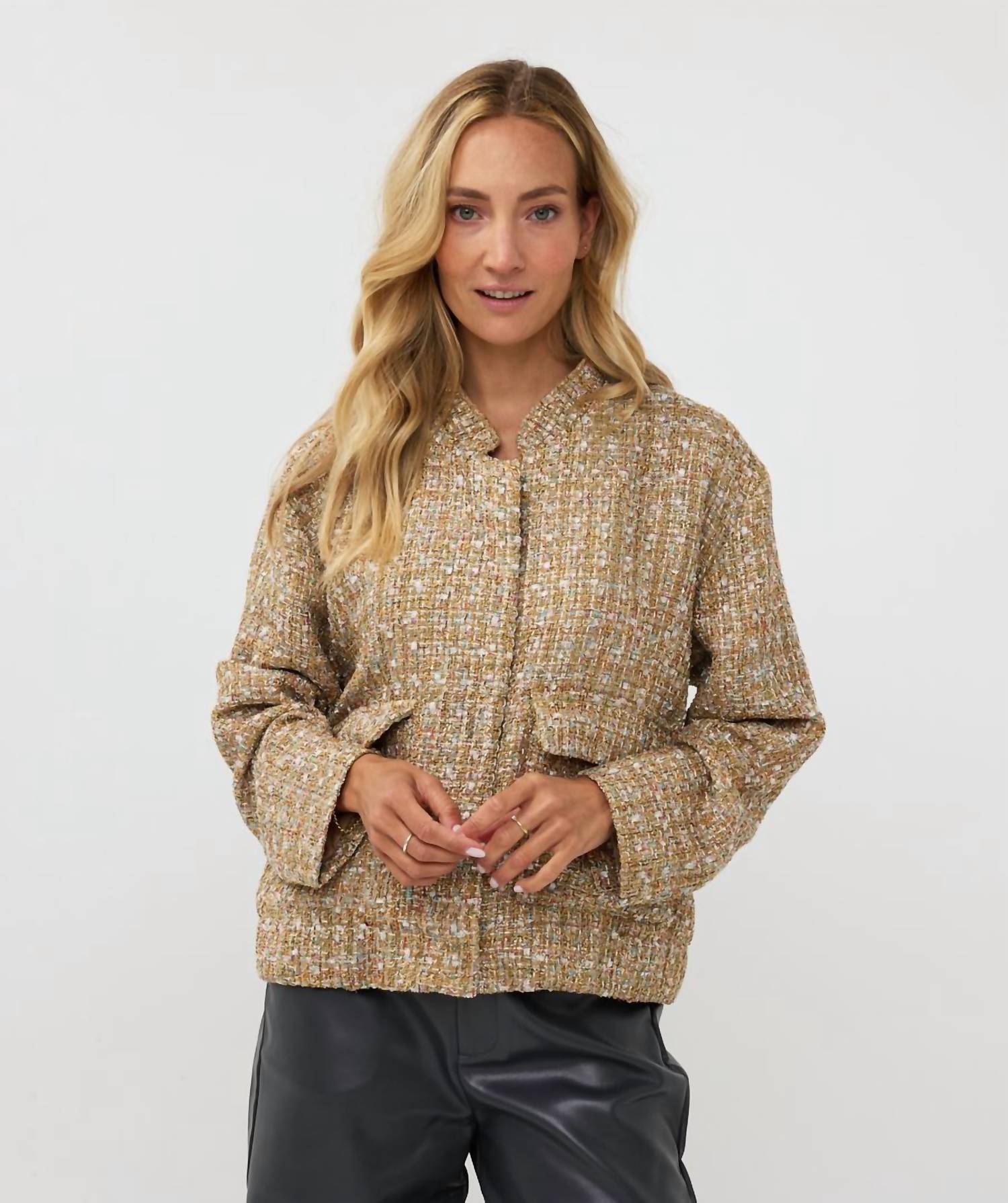 Esqualo - Tove Tweed Bomber Jacket