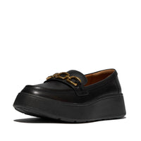 fitflop Women's Square-chain Loafer in black - women's flats - detail view