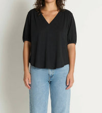 Nation Ltd - Edie Shirred Shoulder Top