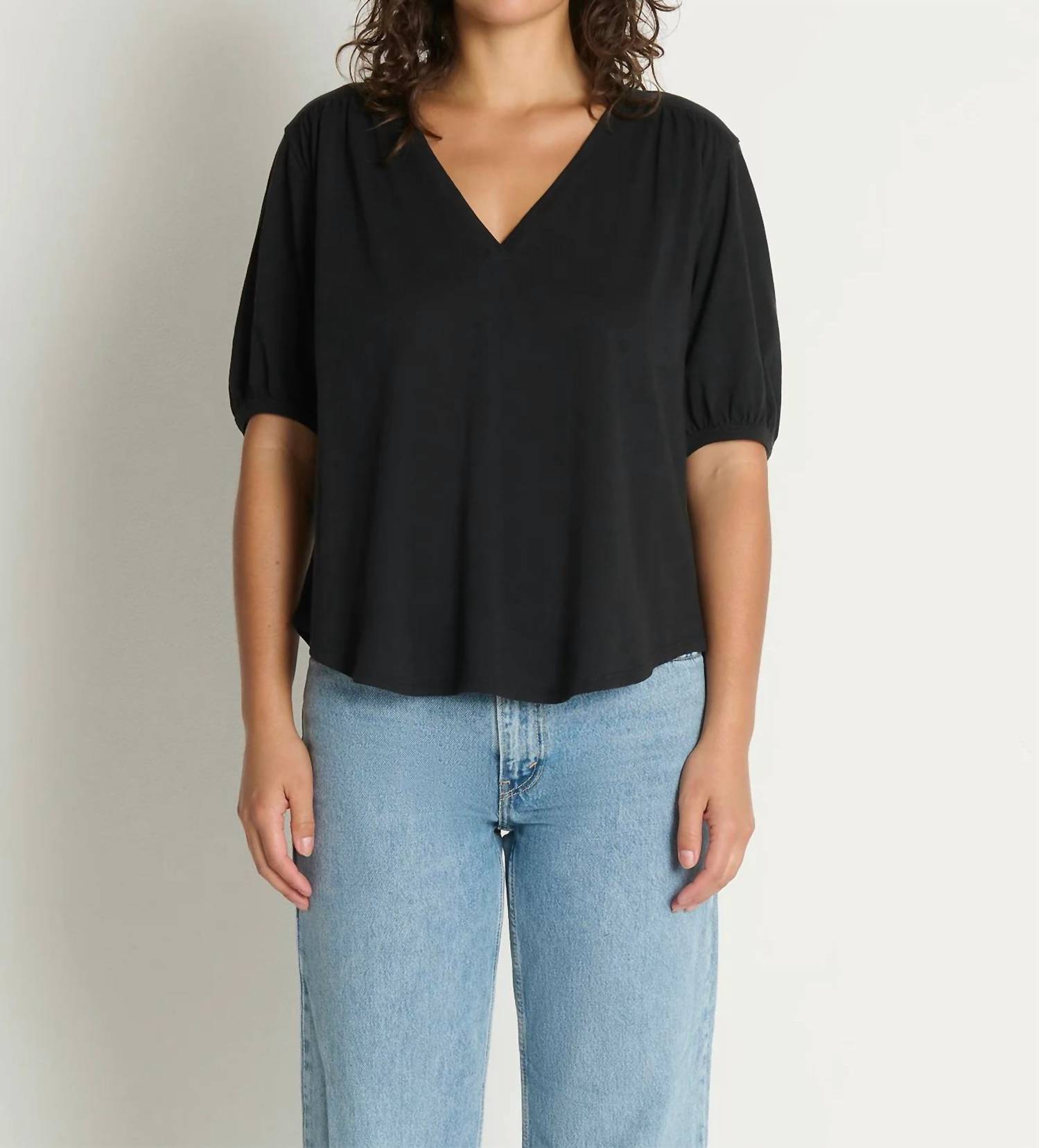 Nation Ltd - Edie Shirred Shoulder Top