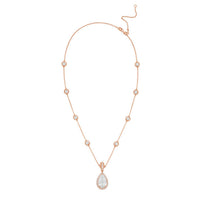 Diana M Jewels - Women's Pear & Round Lab-Grown Diamond Pendant Necklace (10.00 Ct) - Bold