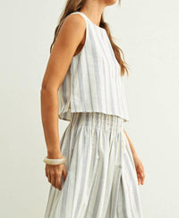 Miou Muse - Mabel Striped Sleeveless Top