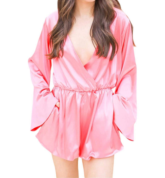 Klesis - Satin Surplice Romper