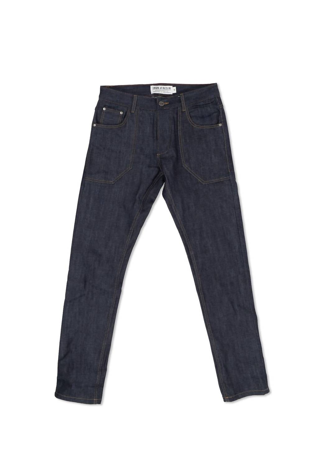 Iron & Resin Fischer Selvedge Denim Pant in indigo - men's jeans - alternate view