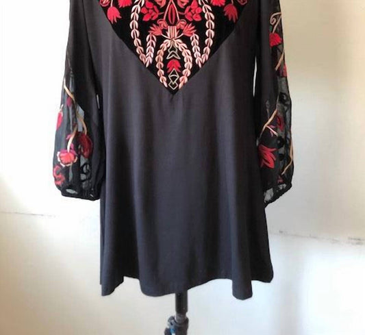 Joyful Embroidered Tunic