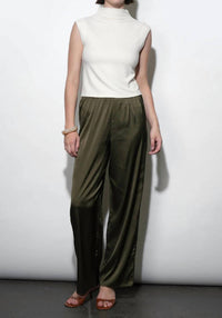 GREYLIN Paloma Funnel Neck Top in ivory 1 - women's tank top - alternate view
