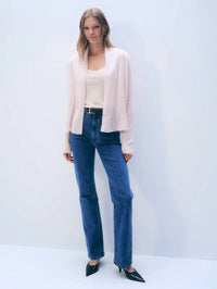 White + Warren - Cashmere Mini Trapeze Cardigan