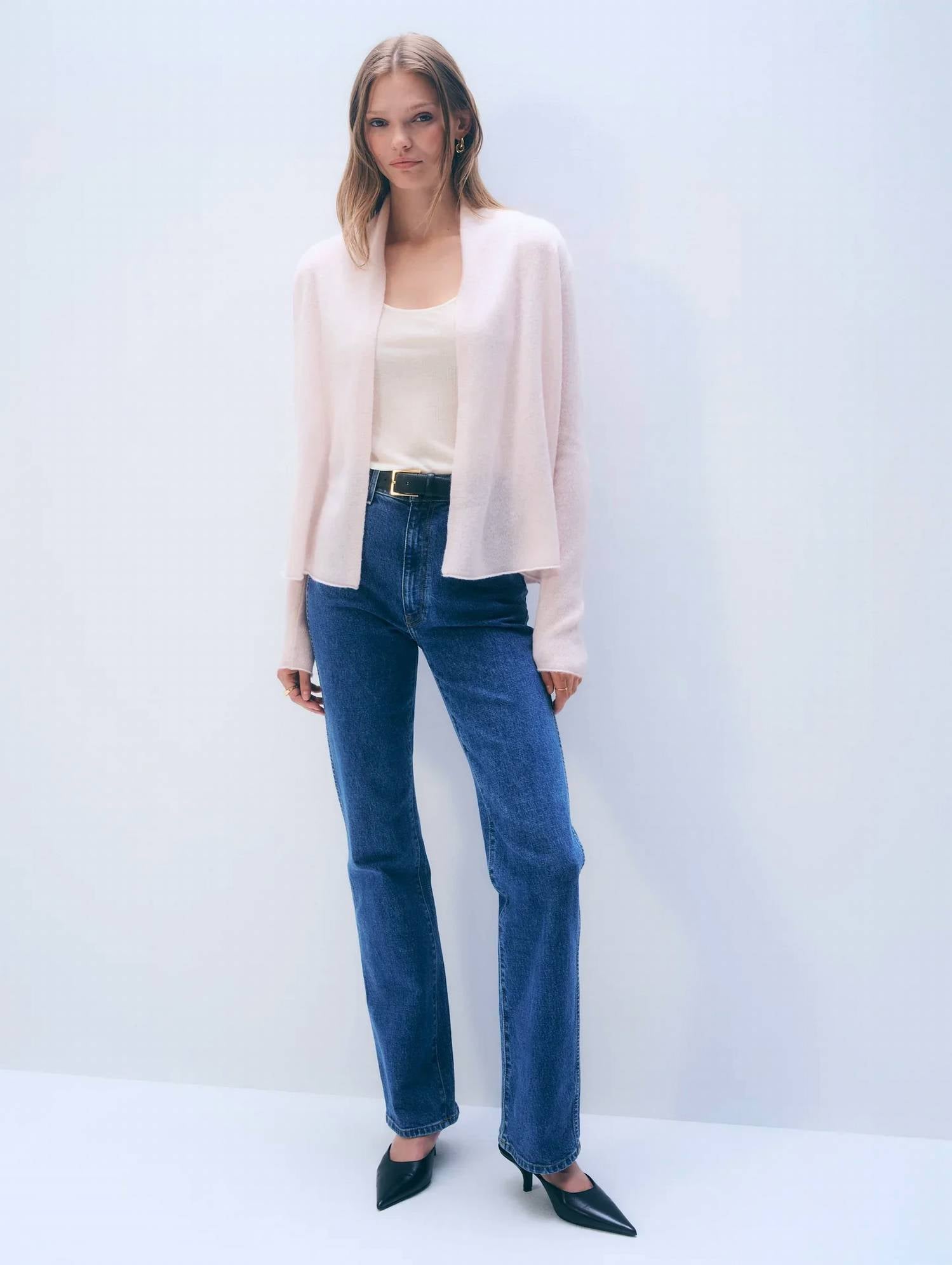 White + Warren - Cashmere Mini Trapeze Cardigan