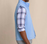 SOUTHERN TIDE Waterfront Quilted Vest in ocean channel - men's jacket - alternate view