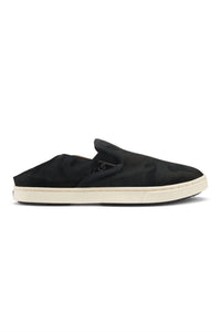 OluKai Women's Pehuea Pa'i Slip-on Sneakers in lava rock ke au camo lrke - women's sneaker - detail view