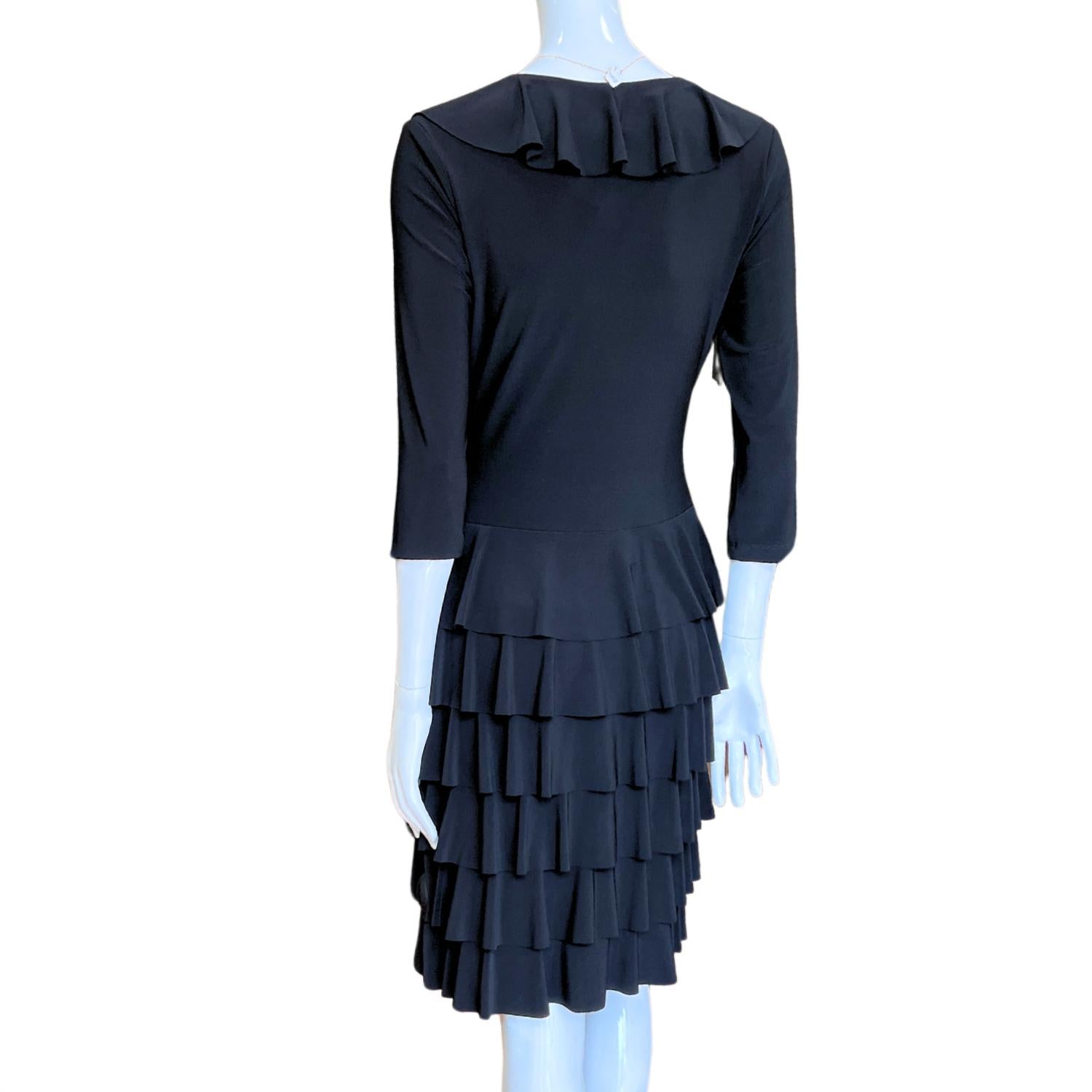 Joseph Ribkoff - Ruffled Wrap Mini Dress