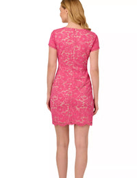 Adrianna Papell - Corded Lace Short Dress