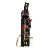 ALBA HANDBAG Women's Queen Bee Mini Bag in black - women's bag - detail view