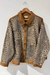 Easel - Women's Animal Print Twill Jacket