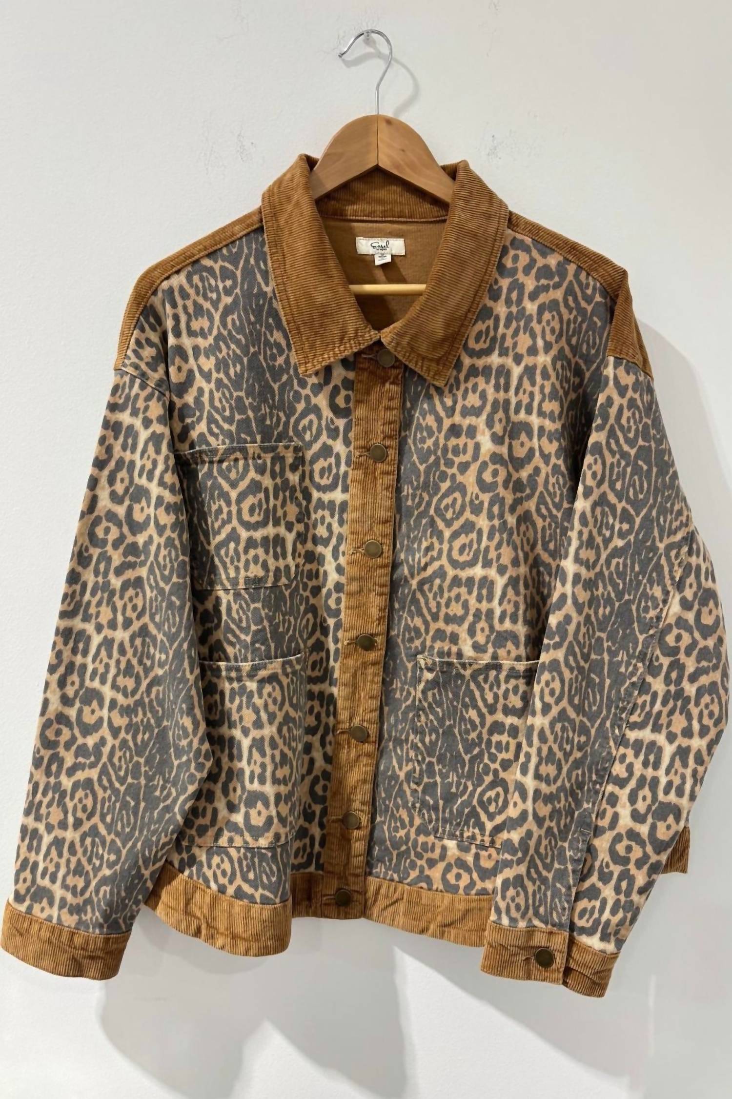 Easel - Women's Animal Print Twill Jacket