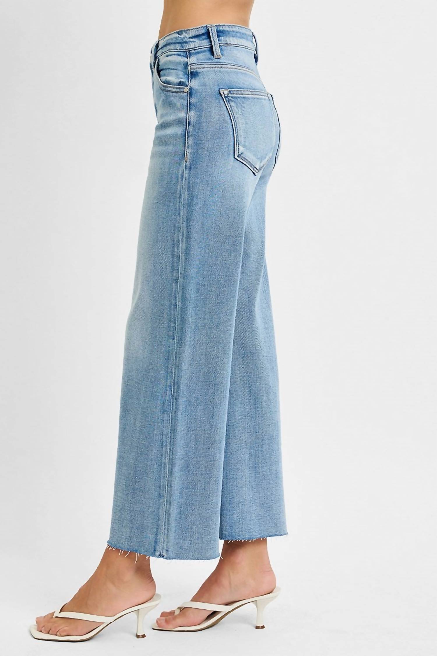 Risen - Wide Leg-cut Hem Jeans