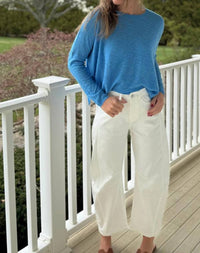Mint - Boxy Cut Crew Sweaters
