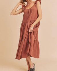 Aemi + Co - Day Lily Flutter Sleeve Midi Dress