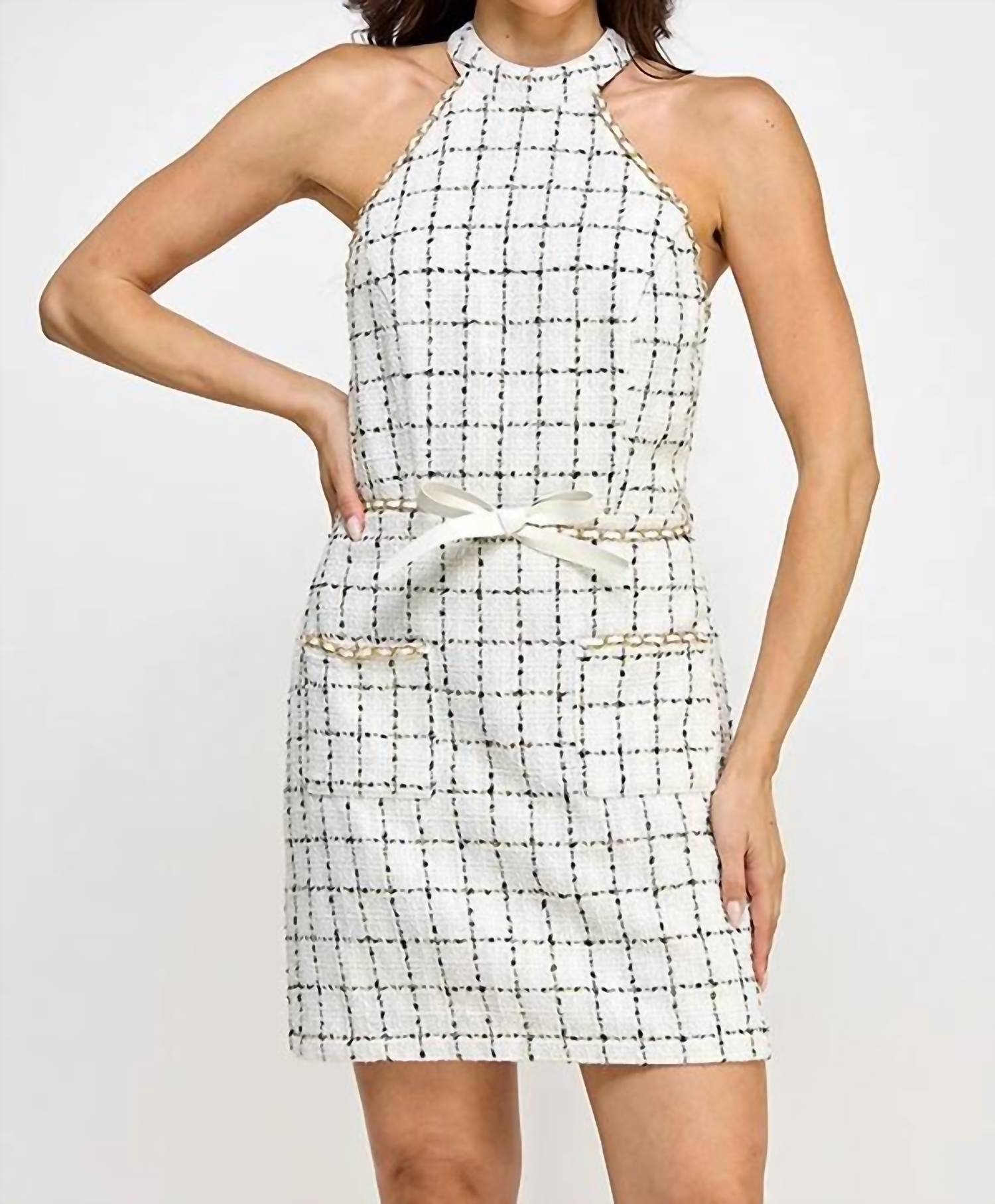 Milk & Honey - Tainy Tweed Dress