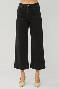 Risen - Jones Cropped Wide Leg Jeans