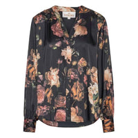 Karmamia Amelia Shirt in scarlett flower - women's blouse - alternate view