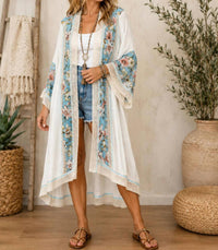Pol - Skies And Blooms Kimono