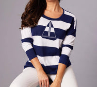 Angel Apparel - Nautical Scoop Top