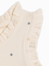 Colored Organics - Girls Cindy Ribbed Ruffle Tank Top