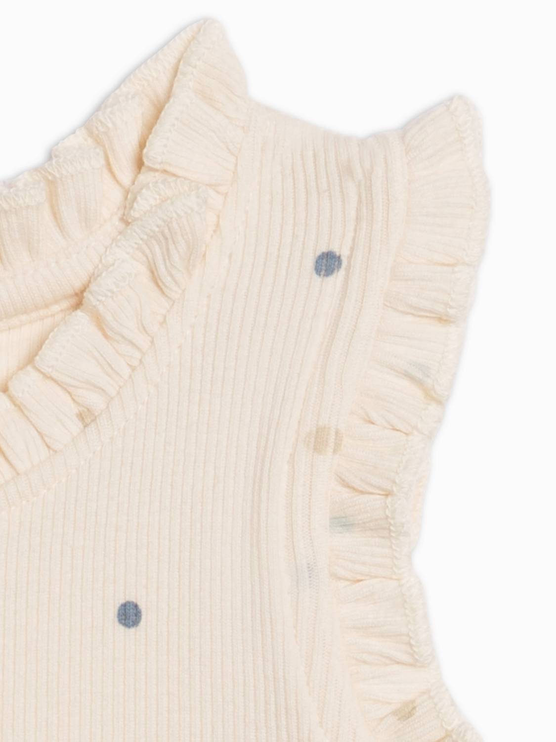 Colored Organics - Girls Cindy Ribbed Ruffle Tank Top