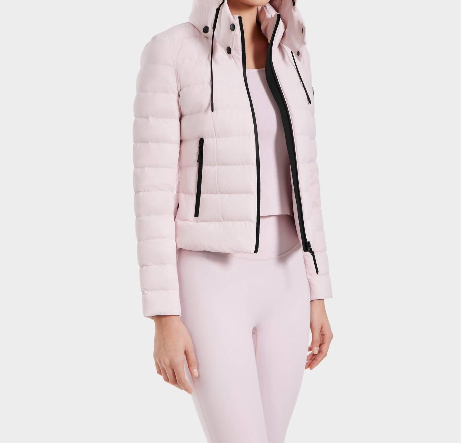 Rudsak Melissa Matte Lightweight Down Jacket in light pink - women's jacket - view 5