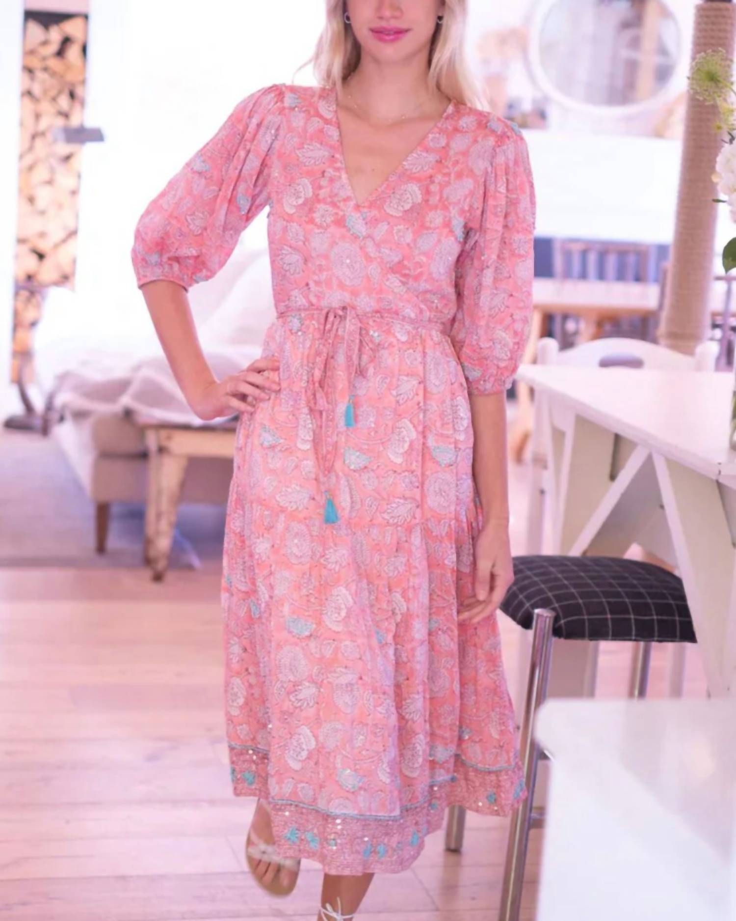 Bell By Alicia Bell - Flora Midi Wrap Dress