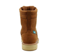 TWISTED X Men's Nano Safety-toe Waterproof Cellstretch Work Boot in brown saddle - men's boots - alternate view