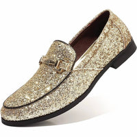 Cosidram - Men's Slide On Buckle Loafer Shoes