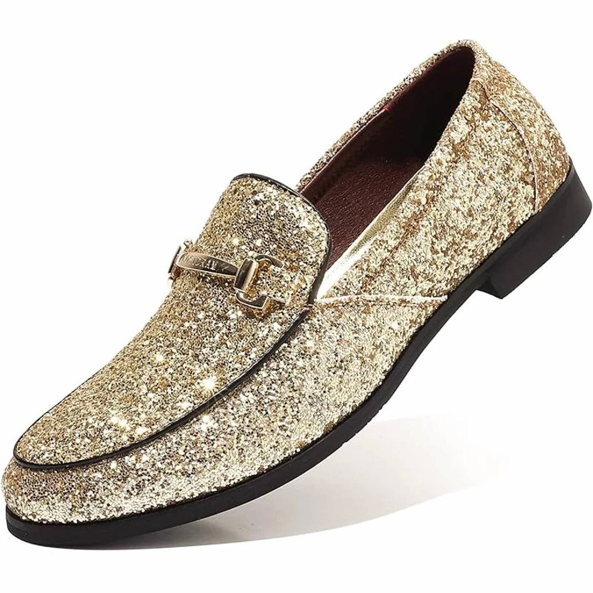 Cosidram - Men's Slide On Buckle Loafer Shoes