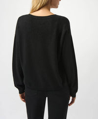 Joseph Ribkoff - Wool Blend V-neck Boxy Sweater