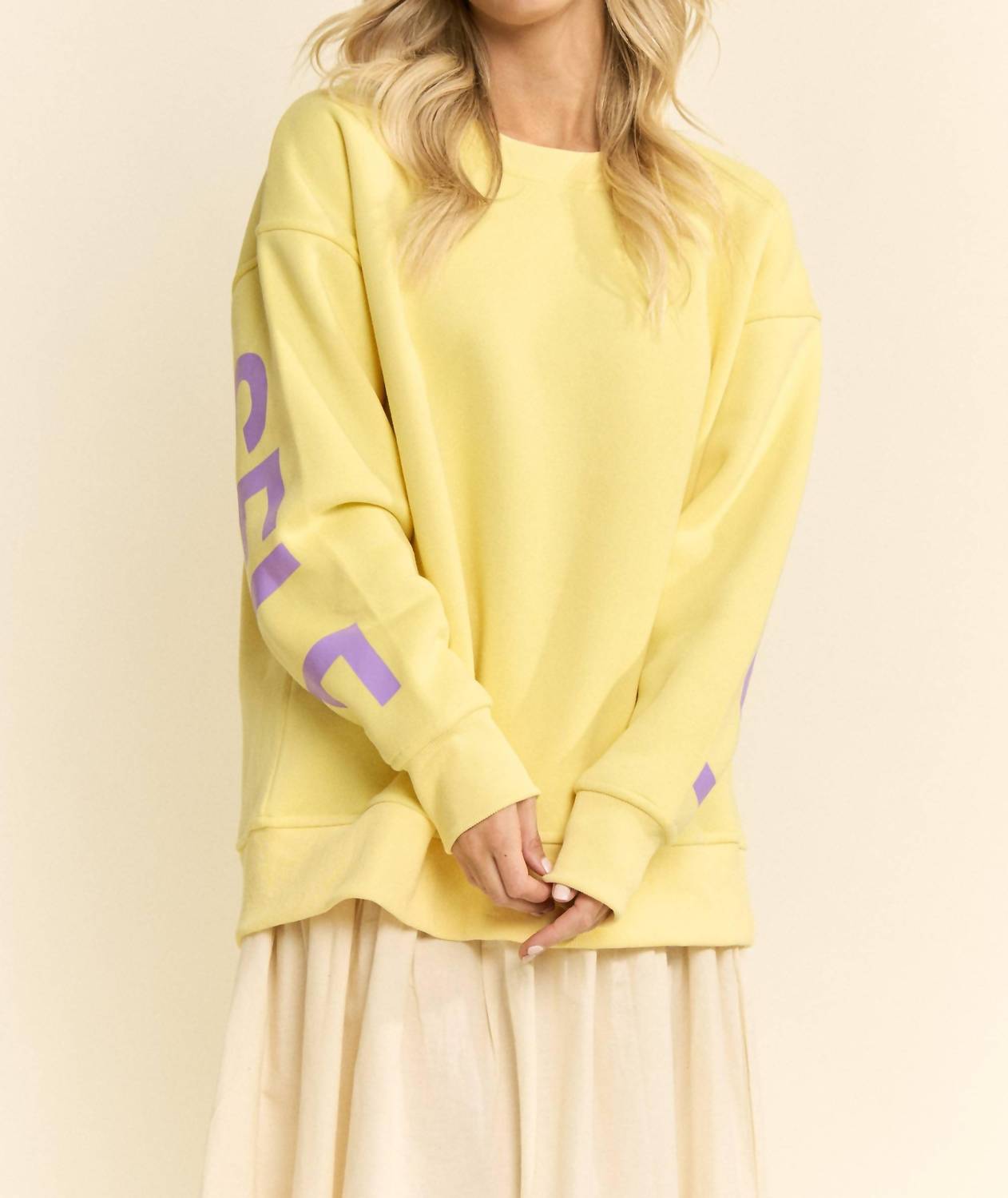 Jade By Jane - Love Yourself Be Yourself Oversized Sweatshirt