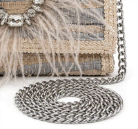 Elektra'S Workshop - Women's Ostrich Feather Regular Shoulder Bag