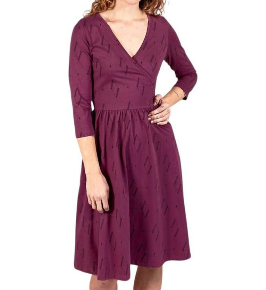 Mata Traders - Callie Long Sleeve Wrap Dress