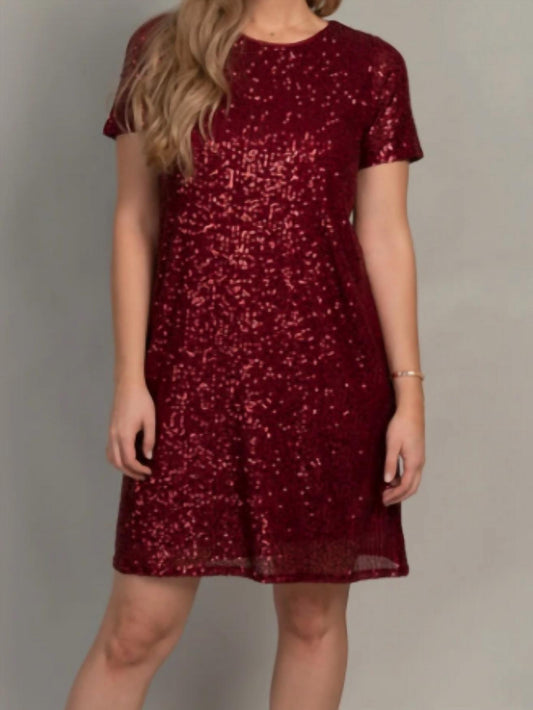 Heart Of Pine - Knee Length Sequin Dress