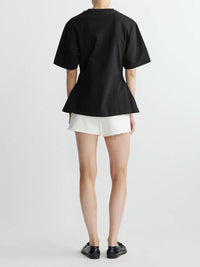Dl1961 - Women'S - Girlfriend Elevated Peplum Tee