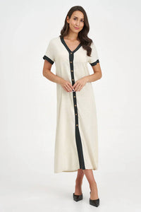 M Made In Italy - V-neck Maxi Dress