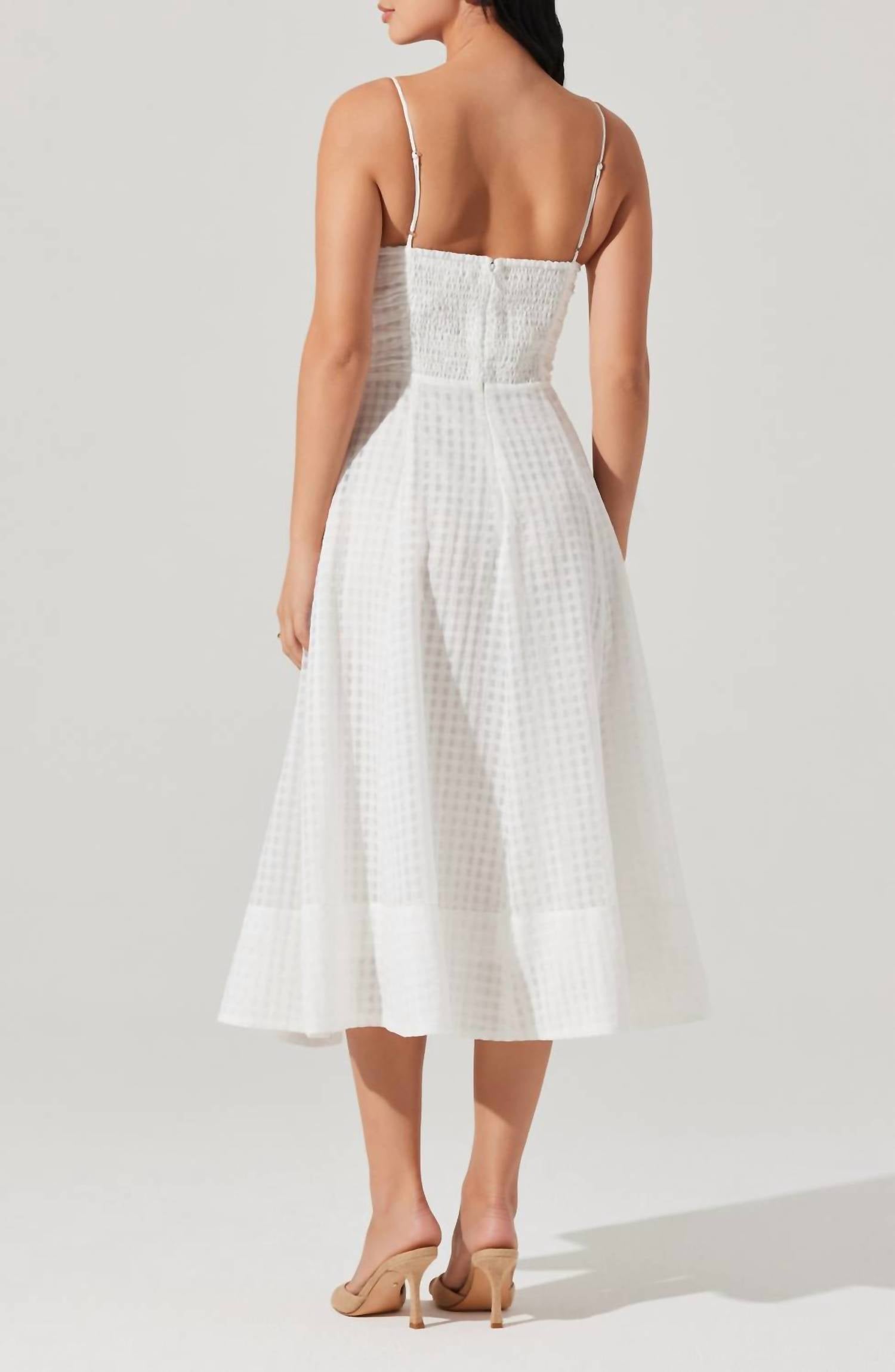 Astr - Celina Checkered Midi Dress