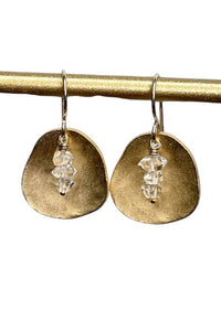 Stoll & Heart - Women's Herkimer Diamond Disc Earrings