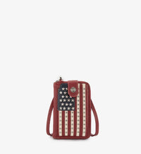 Montana West AMERICAN PRIDE PHONE CROSSBODY BAG in red - women's bag